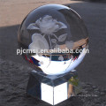 boule en verre transparente de cristal de laser de 3D, boule claire de cristal de K9